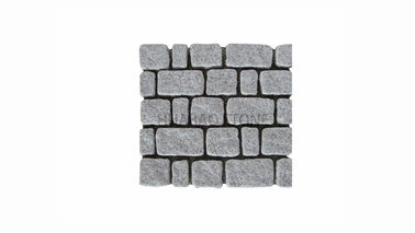 Well Flamed Stone Paving Tiles , Smooth Natural Stone Pavers Customized Size