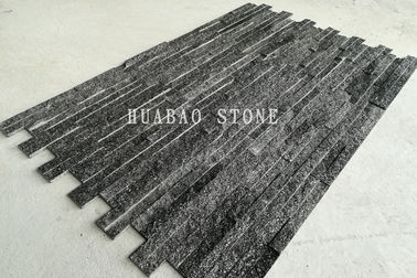 Black Galaxy Slate Cultured Stone Panels For Interior Exterior Wall Cladding